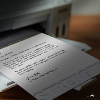 Strength Coaching Letterhead | Performance Fitness