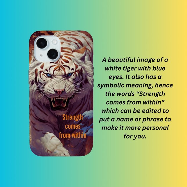 Strength comes from within  iPhone 15 case (Creator Uploaded)
