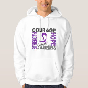 Strength Courage Hope Cystic Fibrosis Hoodie