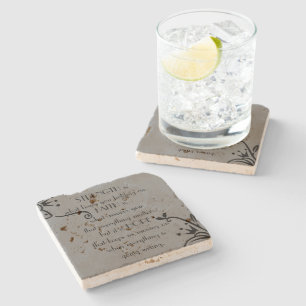 Strength, Faith and Hope Stone Coaster
