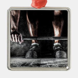 Strength Fitness Weightlifting Barbell Gym Metal Tree Decoration