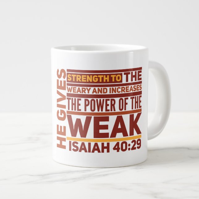 Strength Gift Jumbo Mug (Front Right)