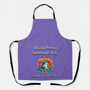 Strength in difference. World Down Syndrome Day. Apron
