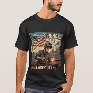 Strength in Labour - American Worker Tribute T-Shirt
