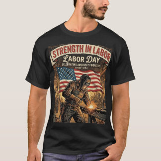 Strength in Labour - Labour Day Tribute T-Shirt