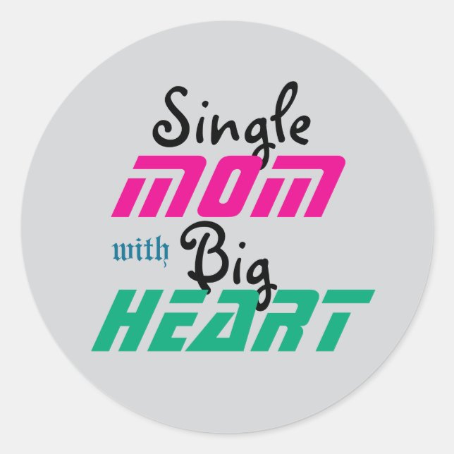 Strength in Love: A Single Mum’s Journey Classic Round Sticker (Front)