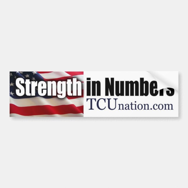 Strength in Numbers 1 Bumper Sticker (Front)