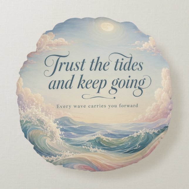 Strength in the Swell Round Cushion (Front)
