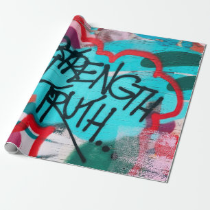 Strength In Truth graffiti Wrapping Paper