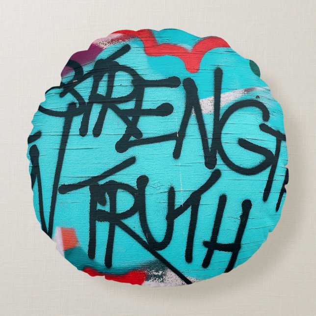 strength in truth round cushion (Front)