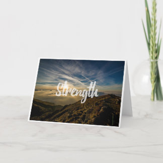 Strength Inspirational Blank Note Card