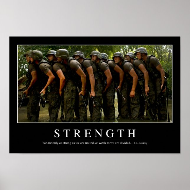Strength: Inspirational Quote Poster (Front)