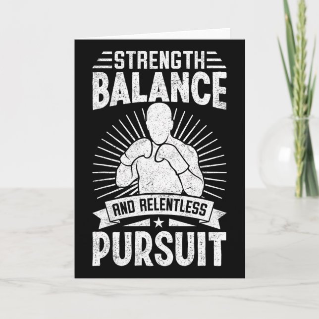 Strength Lance And Relentless Pursuit Karate Fight Card (Front)