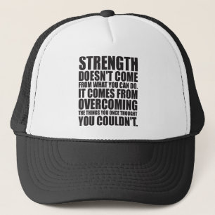Strength - Motivational Words Trucker Hat