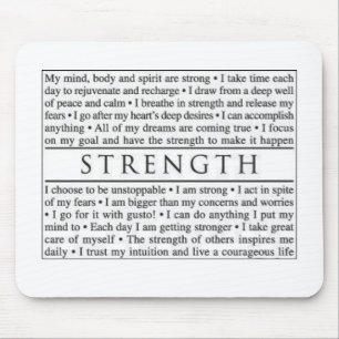 Strength Mouse Pad