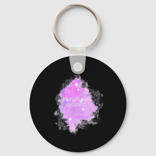 Strength Over Weakness Galaxy - Rsd Crps Awareness Key Ring (Front)