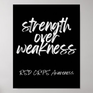 Strength Over Weakness - Rsd Crps Awareness  Poster
