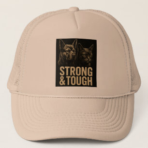 Strength & Resilience: Bold Pet Art Trucker Hat