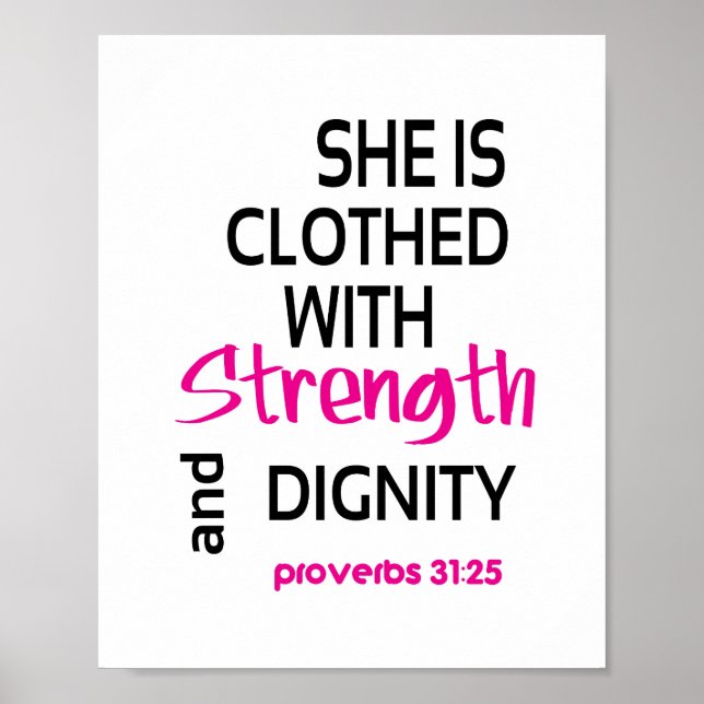 Strength (standard picture frame size) poster (Front)