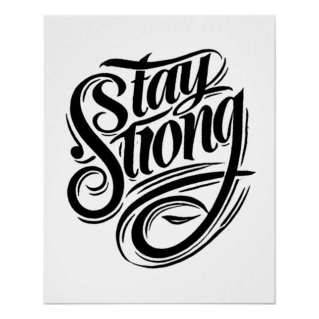 Strength Starts Within Stay Strong Poster (Front)