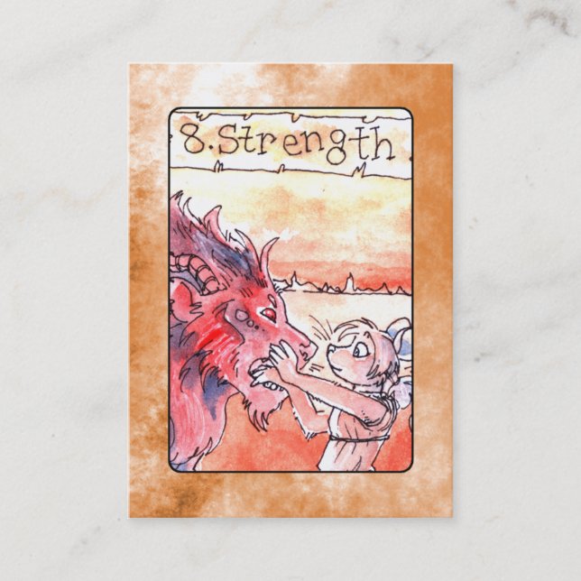 Strength Tarot Card (Front)