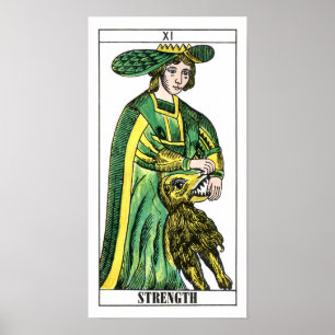 Strength Tarot Card Poster