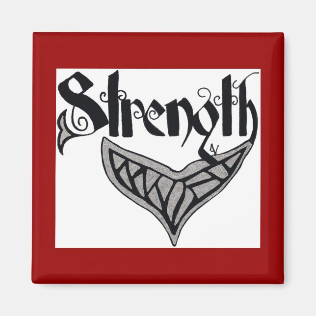 Strength whale tail magnet (Front)