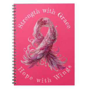 Strength with Grace – Breast Cancer Awareness Notebook