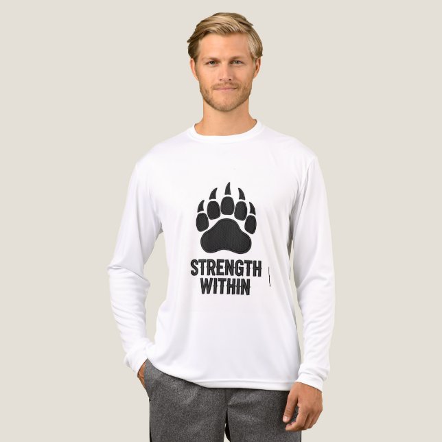 Strength Within – Pet Lover Embroidery Digitizing Tri-Blend Shirt (Front Full)