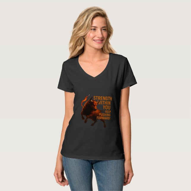 STRENGTH WITHIN YOU KEEP PUSHING FORWARD T-Shirt (Front Full)