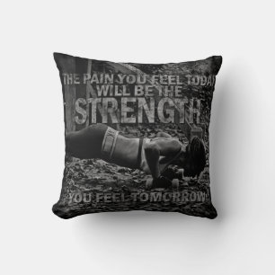 STRENGTH - Women's Workout Motivational Cushion