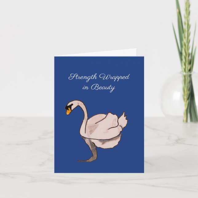 Strength Wrapped in Beauty Card (Front)