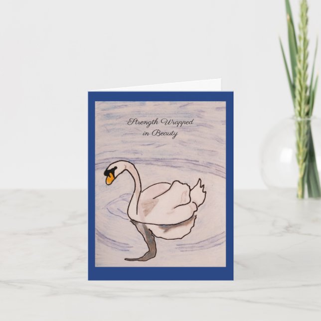 Strength Wrapped in Beauty Card (Front)