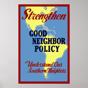 Strengthen Good Neighbour Policy Poster
