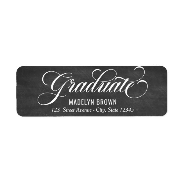 Strengthened Graduation Return Address Label (Front)
