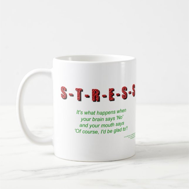 Stress Coffee Mug (Left)