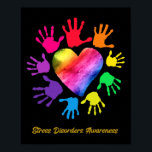 Stress Disorders Awareness Hands Stress Disorders  Poster<br><div class="desc">Stress Disorders Awareness Hands Stress Disorders Gift</div>