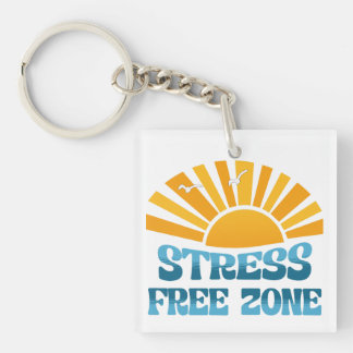 Stress Free Zone Key Ring