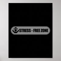 Stress-free Zone Sign National Stress Awareness Mo