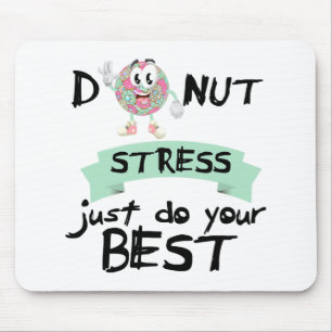 Stress Just Do Your Best Teacher Test Day Tee  Mouse Pad