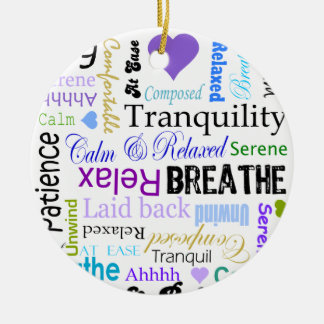 Stress-relief Calm & Relaxing Typography Ornament