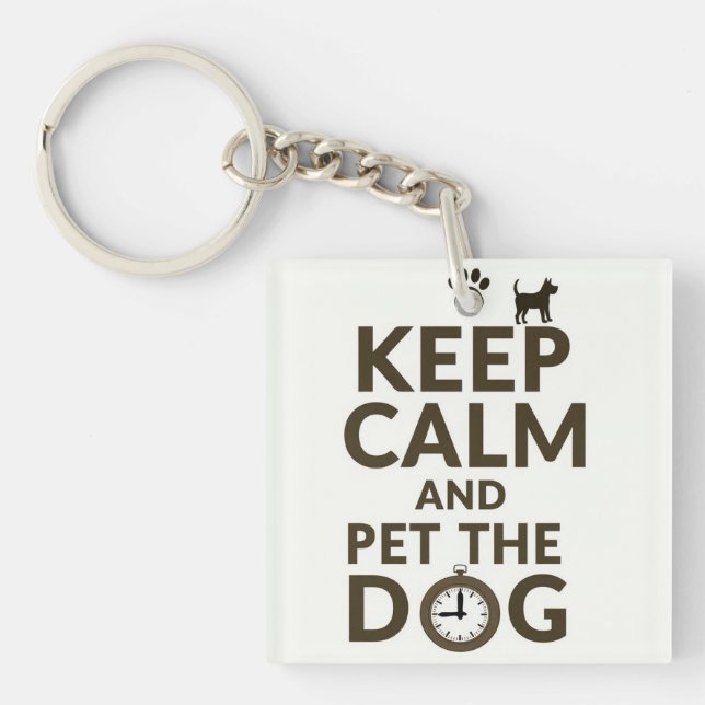 Stress Relief Charm Key Ring (Front)