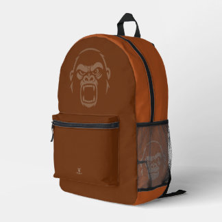 Stressed Ape - Roar! Copper Printed Backpack
