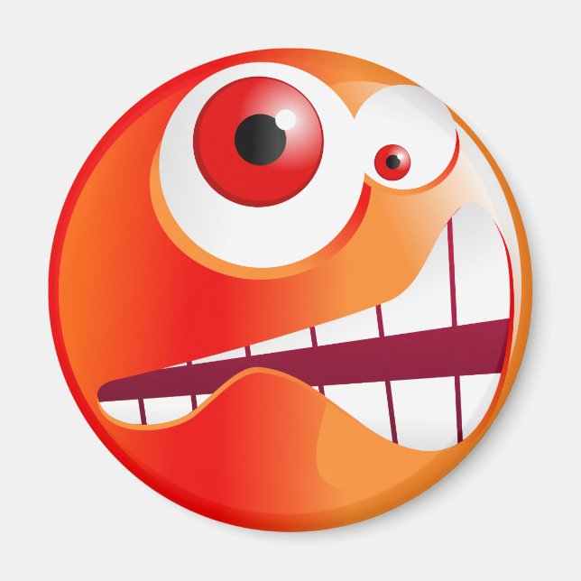 Stressed Smilie Magnet (Front)