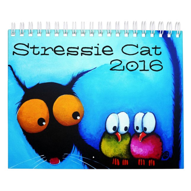 Stressie Cat 2016 calendar (Cover)