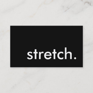 stretch. (colour customisable) business card