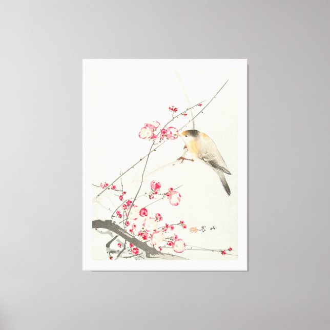 STRETCHED CANVAS : OHARA KOSON : SONGBIRD PRINT (Front)