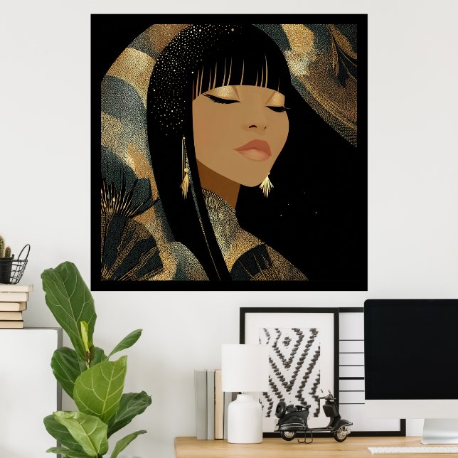 Stretched Canvas Print (Home Office)