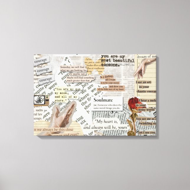 Stretched Canvas Print | aesthetic vintage gift (Front)