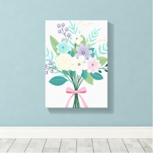 Stretched Canvas Print Beautiful Flowers Floral